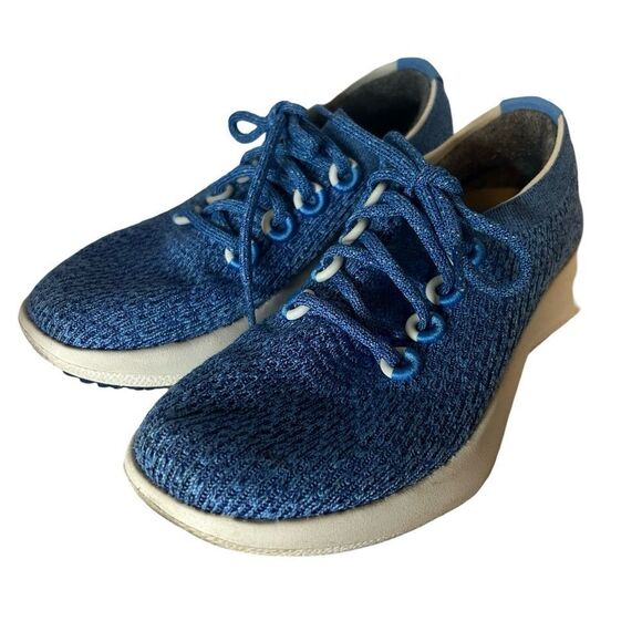 Allbirds ladies size 7.5 blue wool runners - Picture 1 of 5